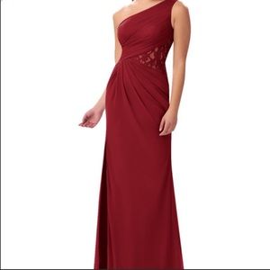Burgundy Azazie Bridesmaid dress
